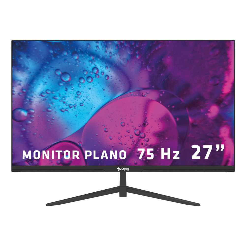 Monitor Stylos STPMOT8B LCD 27", 1920x1080 Full HD, 75Hz, HDMI, Negro