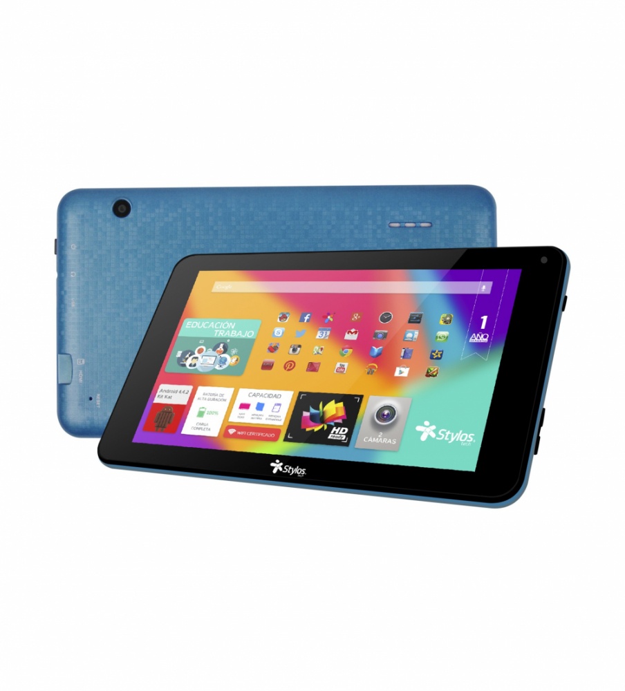 Tablet Stylos Taris 7'', 8GB, 800 x 480 Pixeles, Android 4.4, Bluetooth 3.0, Negro/Azul