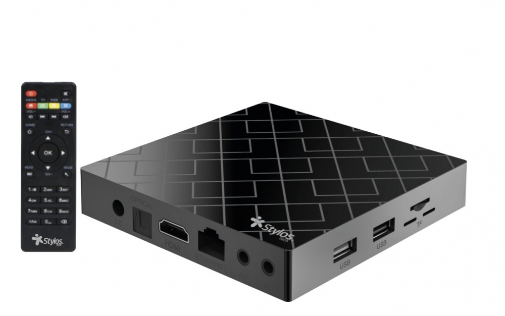 Stylos TV Box V88, 4K Ultra HD, Android 9.0, 16GB, WiFi, HDMI, USB