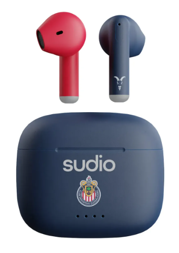 Sudio Audífonos Intrauriculares con Micrófono Chivas A1, Inalámbrico, Bluetooth, USB-C, Azul