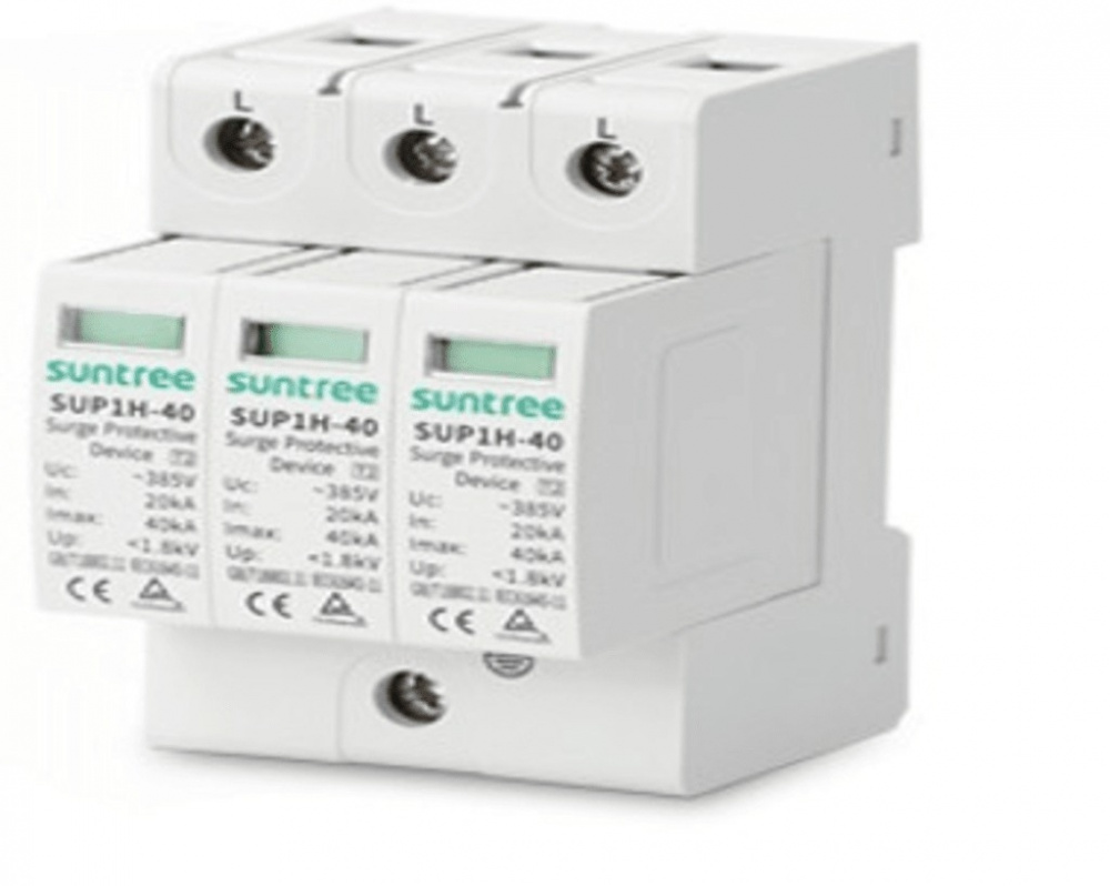 Suntree Supresor de Picos SUP1H40, Fase/Neutro/Tierra, 40kA