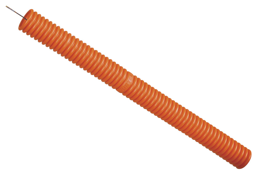 Surtek Bobina de Manguera Flexible para Cable 3/4", 50 Metros, Naranja