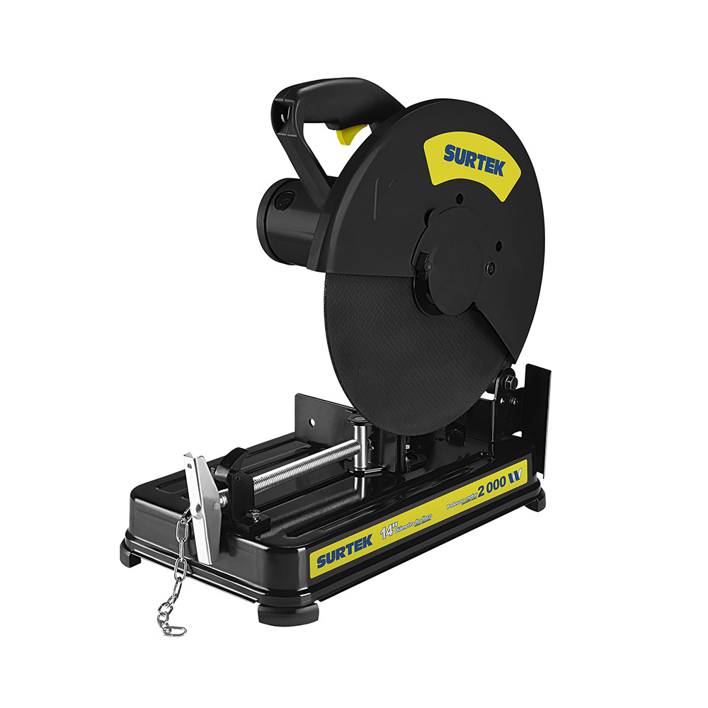 Surtek Cortadora de Metal, 14", 2450 RPM, 2000W, Negro/Amarillo