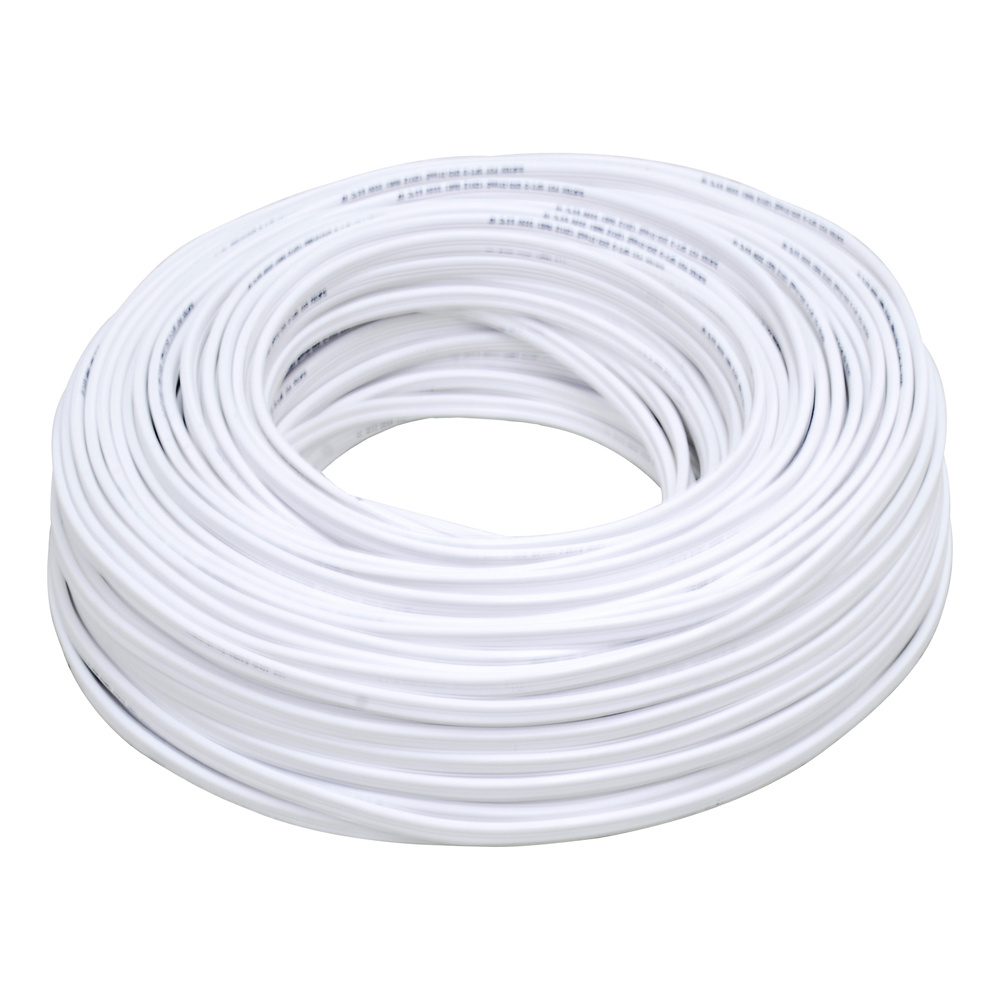 Surtek Bobina de Cable Eléctrico, 14 AWG, 100 Metros, Blanco
