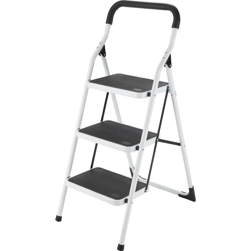 Escalera de Taburete Surtek ETT3, Acero, 72cm, 3 Escalones, hasta 150Kg