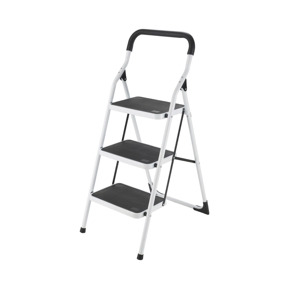 Escalera Plegable Surtek SYS-ETT-3, Acero, 1.13 Metros, 3 Peldaños, hasta 160Kg