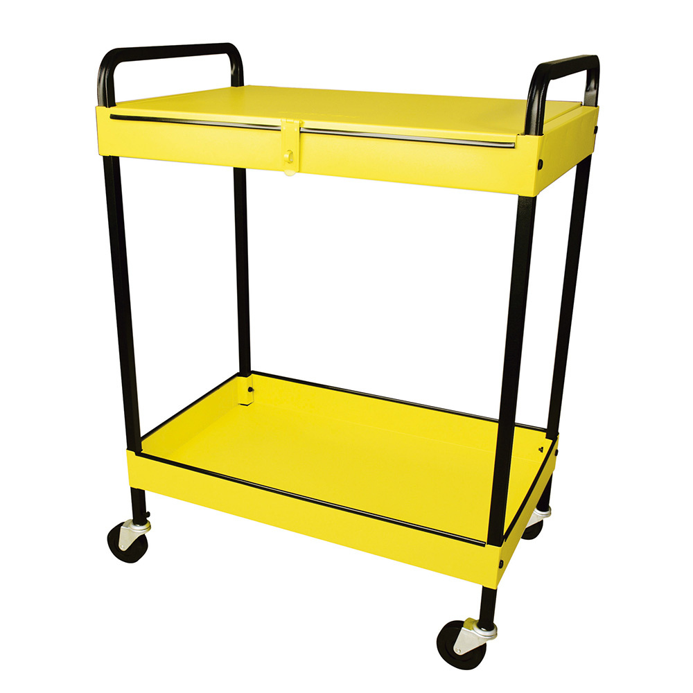 Surtek Gabinete Móvil 125108, 2 Compartimentos, Amarillo