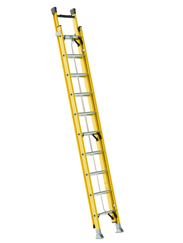 Escalera Extensible Surtek EEFV20, Fibra de vidrio, 5.4 Metros, 20 Peldaños, hasta 175kg