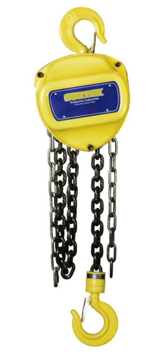 Surtek Polipasto de Cadena POLAC3A-6, 6 Metros, hasta 2.000Kg