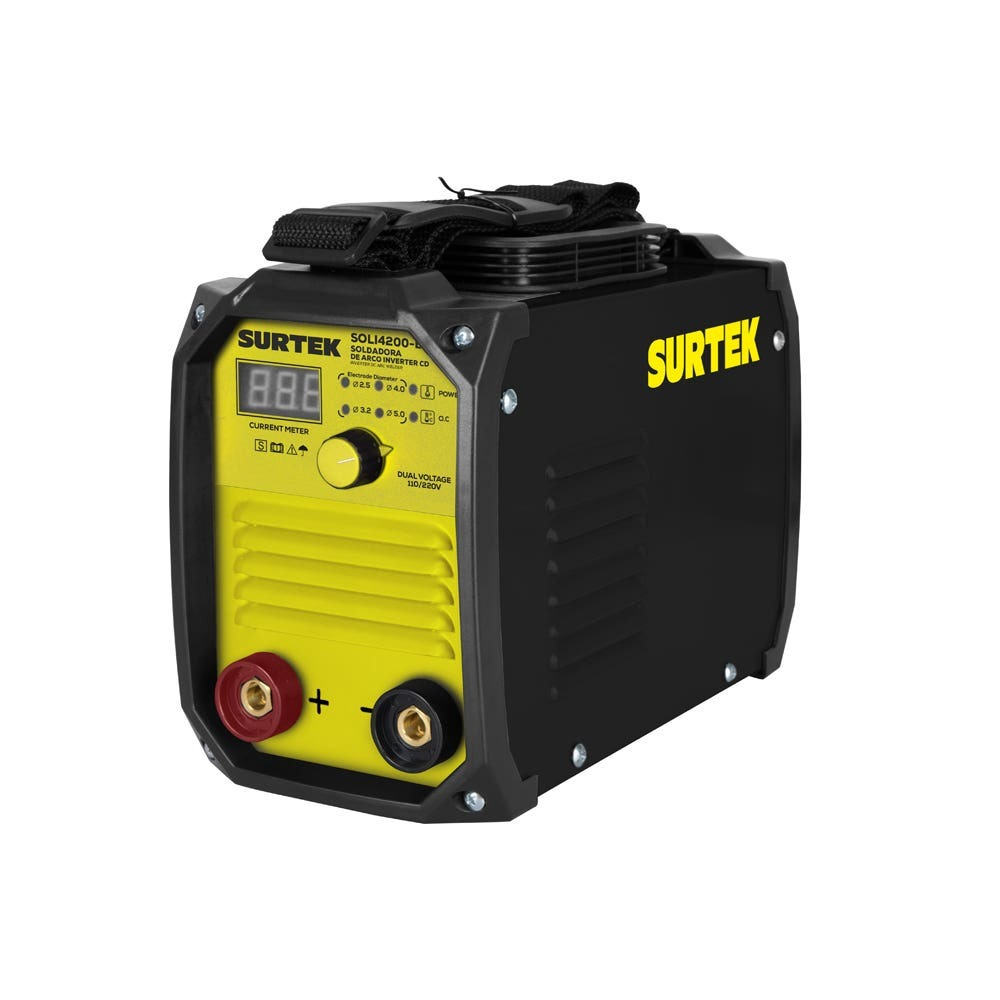 Surtek Soldadora Inverter para Electrodos SOLI4200-BV, 200A, 110 - 220V, SMAW