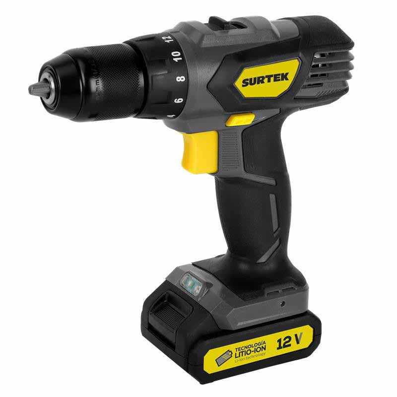 Surtek Taladro de Batería TI612, 3/8"