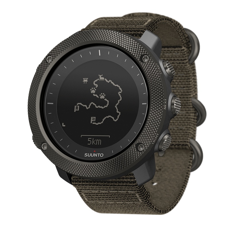 SUUNTO Smartwatch TRAVERSE ALPHA, Bluetooth, Android/iOS, Negro/Verde - Resistente al Agua