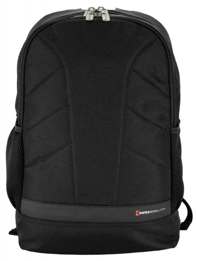 Swiss Mobility Mochila ALLEN-115BK de Poliéster para Laptop 15", Negro
