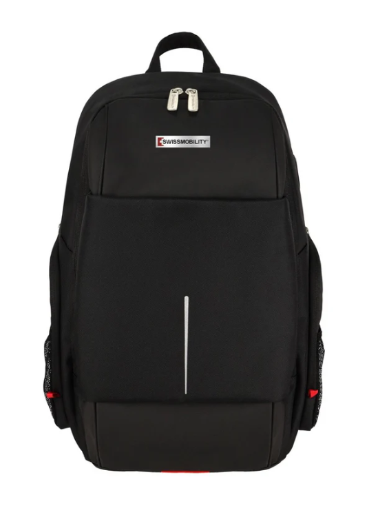 Swiss Mobility Mochila CARL de Poliéster para Laptop 17", Negro