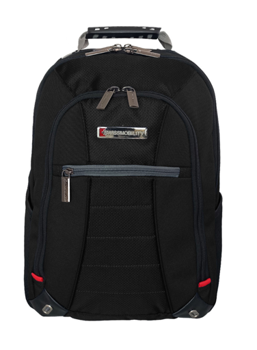 Swiss Mobility Mochila OLTEN-117BK de Poliéster para Laptop 17", Negro