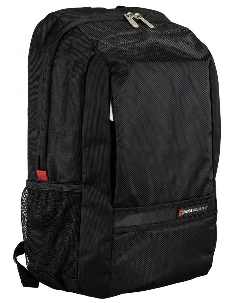 Swiss Mobility Mochila SMITH-115BK de Poliéster para Laptop 15", Negro