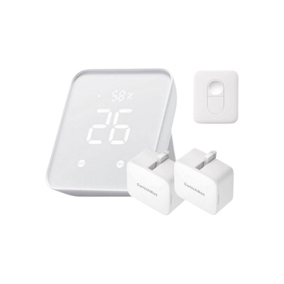 Switchbot Smart Hub SWITCHBOTKHBR, Inalámbrico Wi-Fi, Incluye 2 Pulsadores y 1 Control Remoto