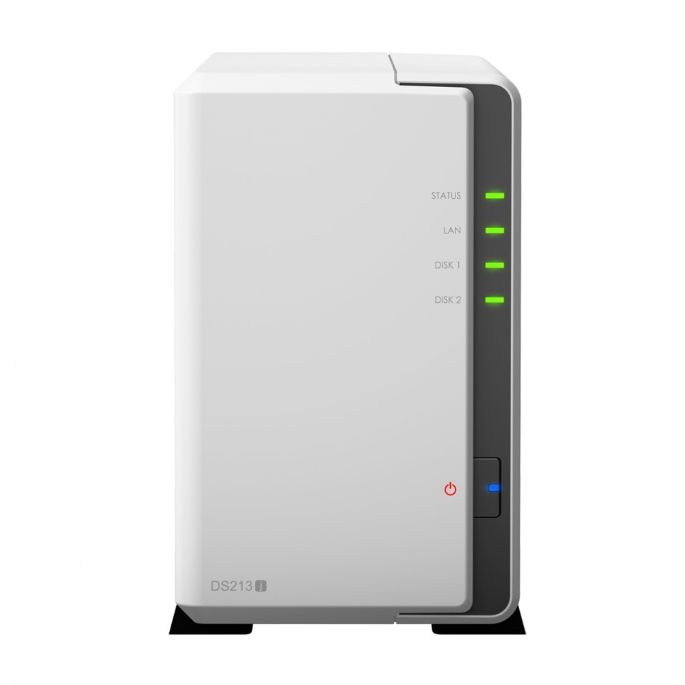 Synology Servidor NAS DiskStation DS213J de 2 Bahías, 8TB (2 x 4TB), 1.2GHz - No incluye discos