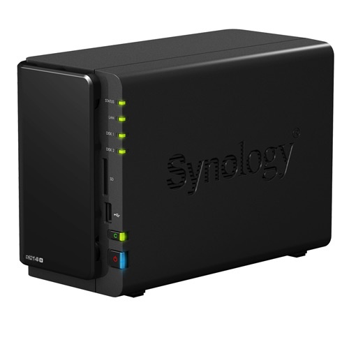 Synology Servidor NAS de 2 Bahías DS214+, SATA II, 1x USB 2.0, 2x USB 3.0