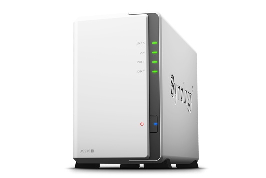 Synology Servidor NAS DS215J de 2 Bahías, max. 12TB, 1x USB 2.0, 2x USB 3.0
