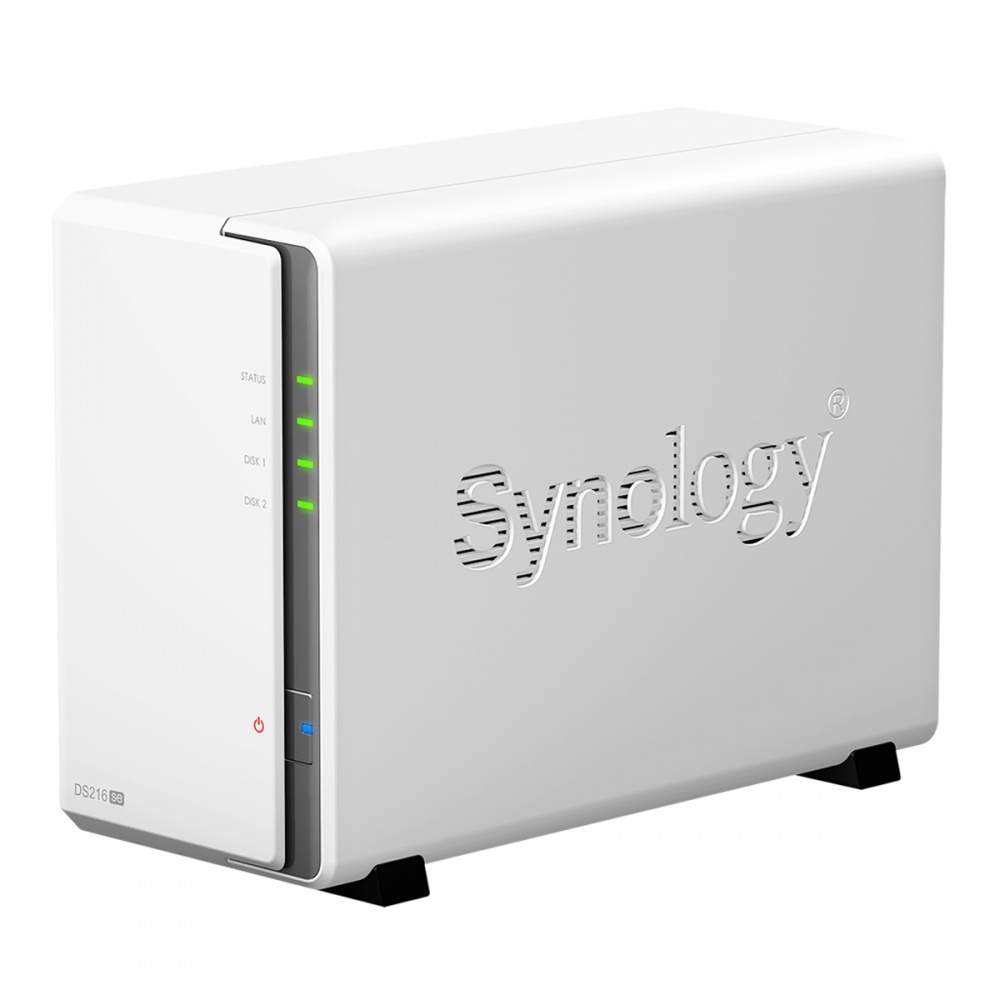 Synology Servidor NAS DS216SE de 2 Bahías, max. 16TB, 2x USB 2.0