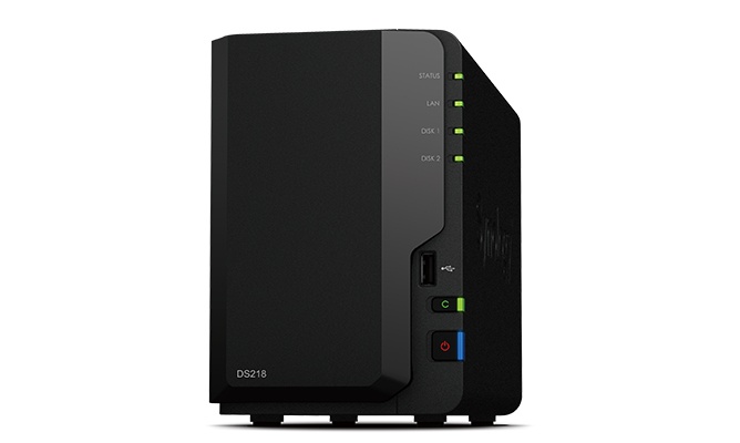 Synology Servidor NAS DS218 de 2 Bahías, Realtek RTD1296 1.40GHz, 2GB DDR4 ― no incluye Discos