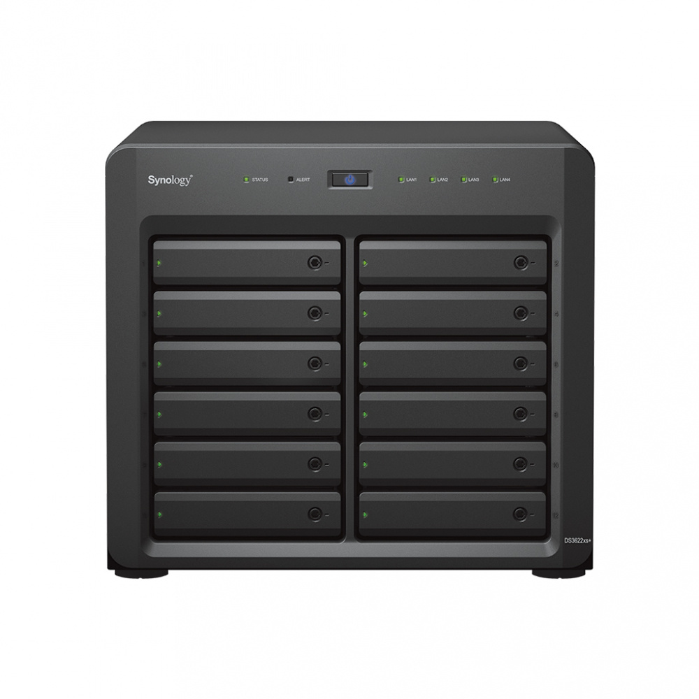 Synology DS3622XS+ NAS, 12 Bahías Intel Xeon D D-1531, 16GB RAM, SATA III, máx 200TB ― No Incluye Disco