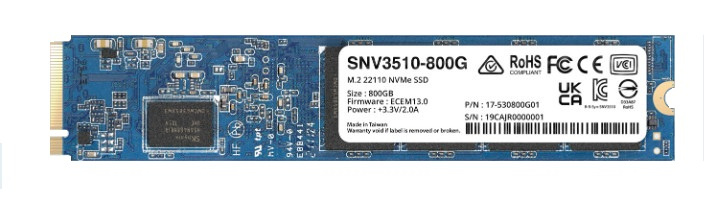SSD para Servidor Synology SNV3510, 800GB, NVMe PCI Express 3.0, M.2 