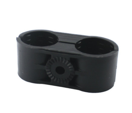 Syscom Sujetador para Cable Coaxial CB-114, 1 1/4", Negro, 10 Piezas