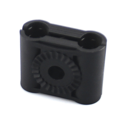 Syscom Sujetador para Cable Coaxial CB-38, 3/8", Negro, 10 Piezas