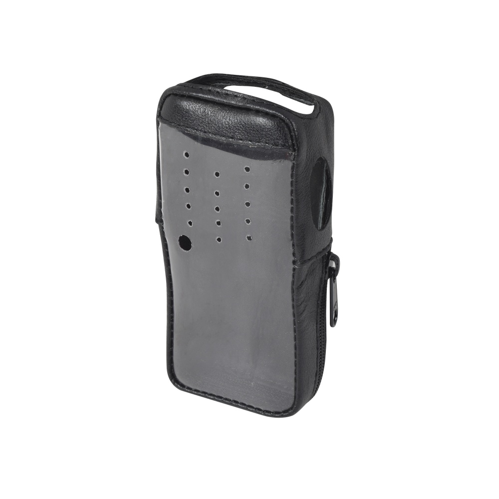 Syscom Funda Reforzada de Piel FSMTK-2000V2, Negro, para TK-2000KV2/TK-3000KV2