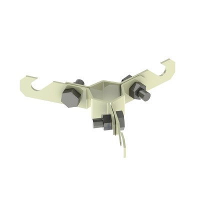 Syscom Bracket para Mástil para Sujeción de Retenida