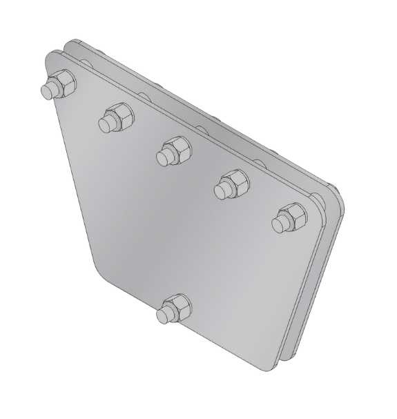 Syscom Placas Igualadoras SP-202030-G, Acero Galvanizado