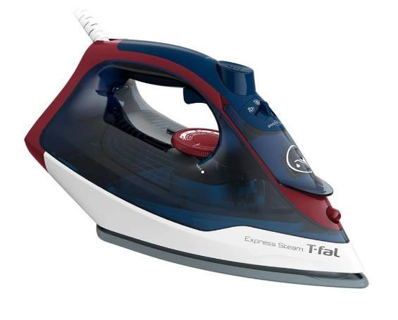 T-Fal Plancha Vapor-Seco FV2833X0, 1600W, 300ml, Azul/Blanco