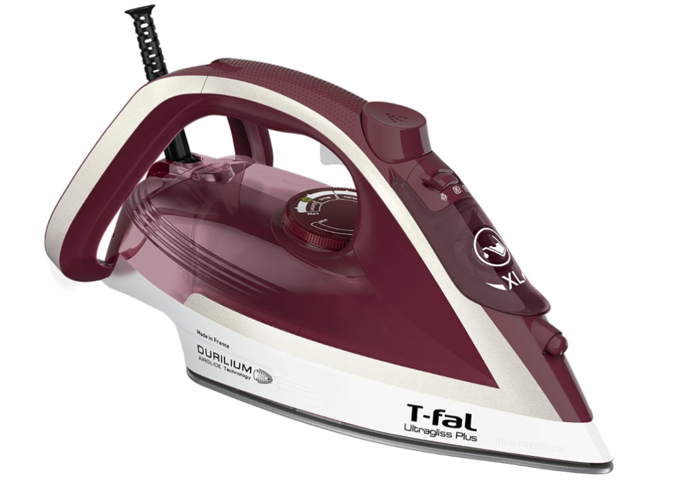 T-Fal Plancha Vapor Ultragliss Wine, 1800W, 270ml, Rojo