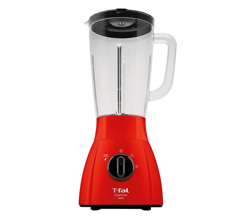 T-Fal Licuadora Optimix, 2 Litros, 550W, 2 Velocidades, Rojo