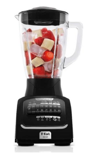 T-Fal Licuadora Infinyforce XL, 2.2 Litros, 550W, 10 Velocidades, Negro ― No cuenta con el vaso para licuar.