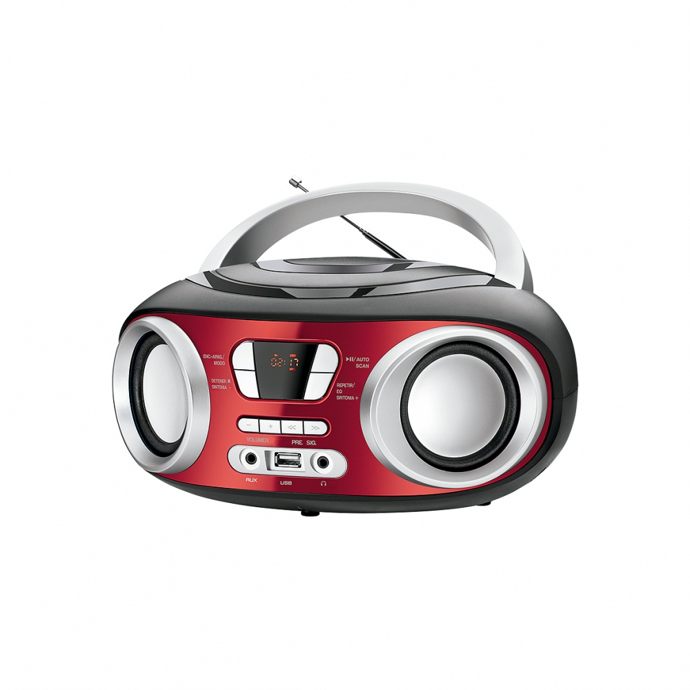 TFL Radiograbadora X-RADIO, FM, USB, 500W, Rojo