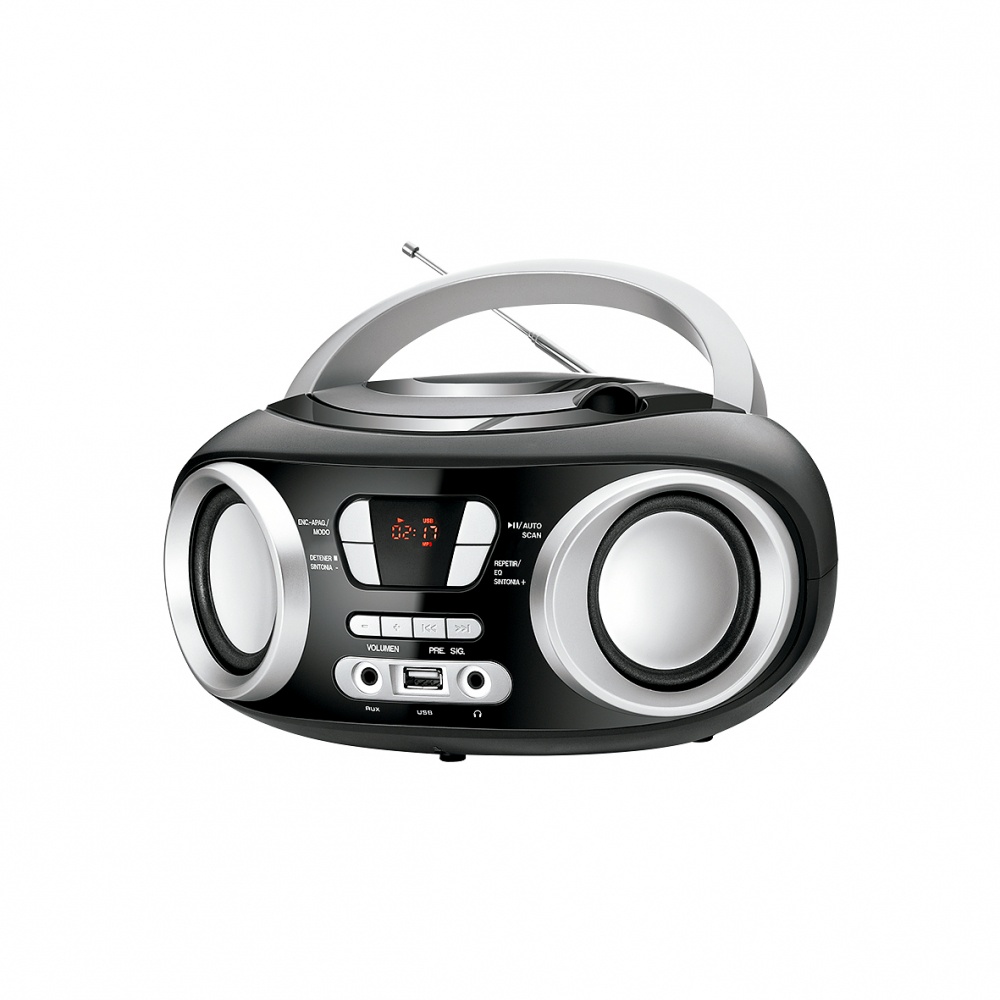 TFL Radiograbadora X-RADIOCD, FM, CD, USB 2.0, 500W, Plata