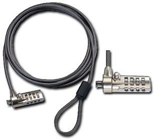 Targus Candado de Combinación para Laptop ASP61LA, 1.5 Metros, Negro