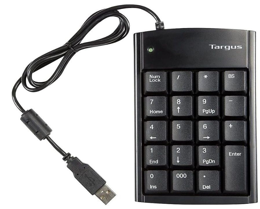 Targus Teclado Numérico Ultra Mini, USB, Negro