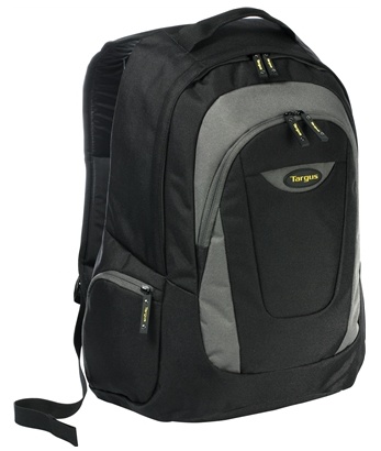 Targus Mochila TSB193US para Laptop 16'', Negro/Gris/Amarillo