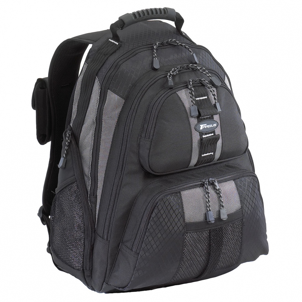 Targus Mochila de Nilón TSB212, 15.4'', Negro/Plata