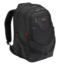 Targus Mochila de Nylon Terra para Laptop 15.6", Negro/Rojo