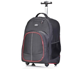 Targus Backpack con Ruedas Compact para MacBook Pro 16-17'', Negro/Rojo