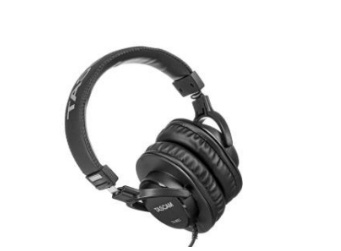 Tascam Audífonos Tipo Estudio, Alámbrico, 3 metros, Negro