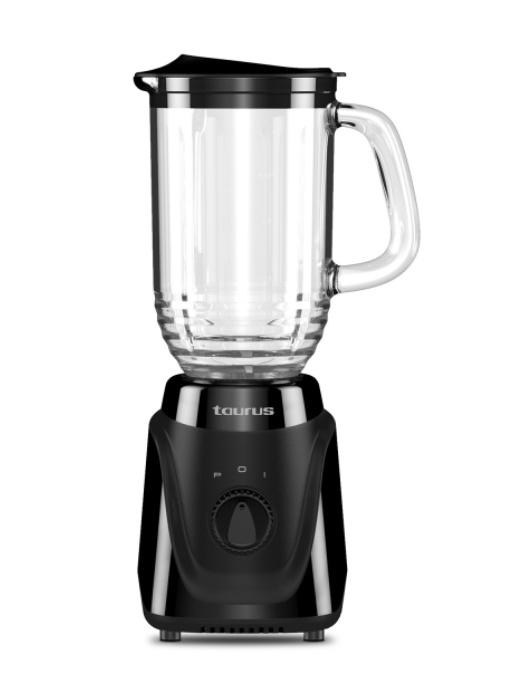 Taurus Licuadora Menina Glass, 1 Litro, 300W, 2 Velocidades, Negro 