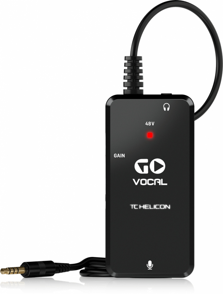 TC Helicon Interfaz de Audio Go Vocal, 1x XLR/3.5mm, Negro