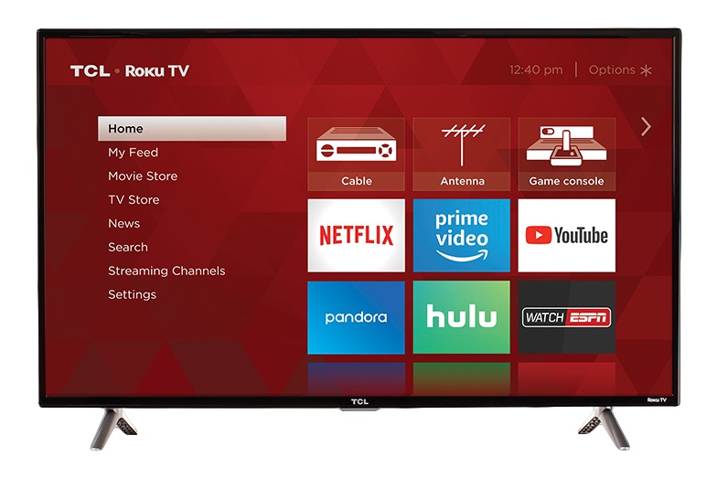 TCL Smart TV LED Roku 40S305 40'', Full HD, Negro
