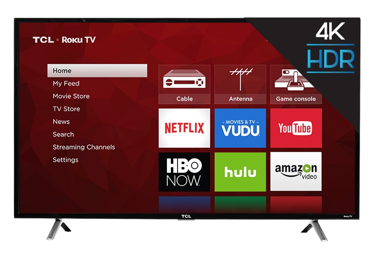 TCL Smart TV LED Roku 49S405 49'', 4K Ultra HD, Negro